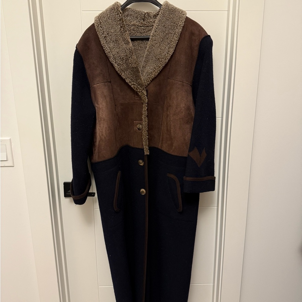 Cozy Brown and Navy Vintage Jacket